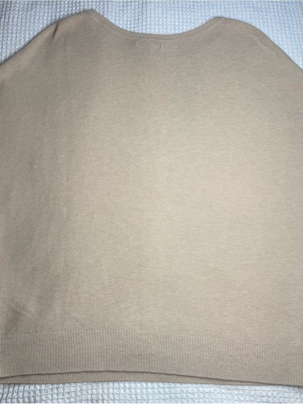 Quince Lightweight Organic Cotton Cashmere Link Stitch Dolman Sweater - Picture 2 of 5